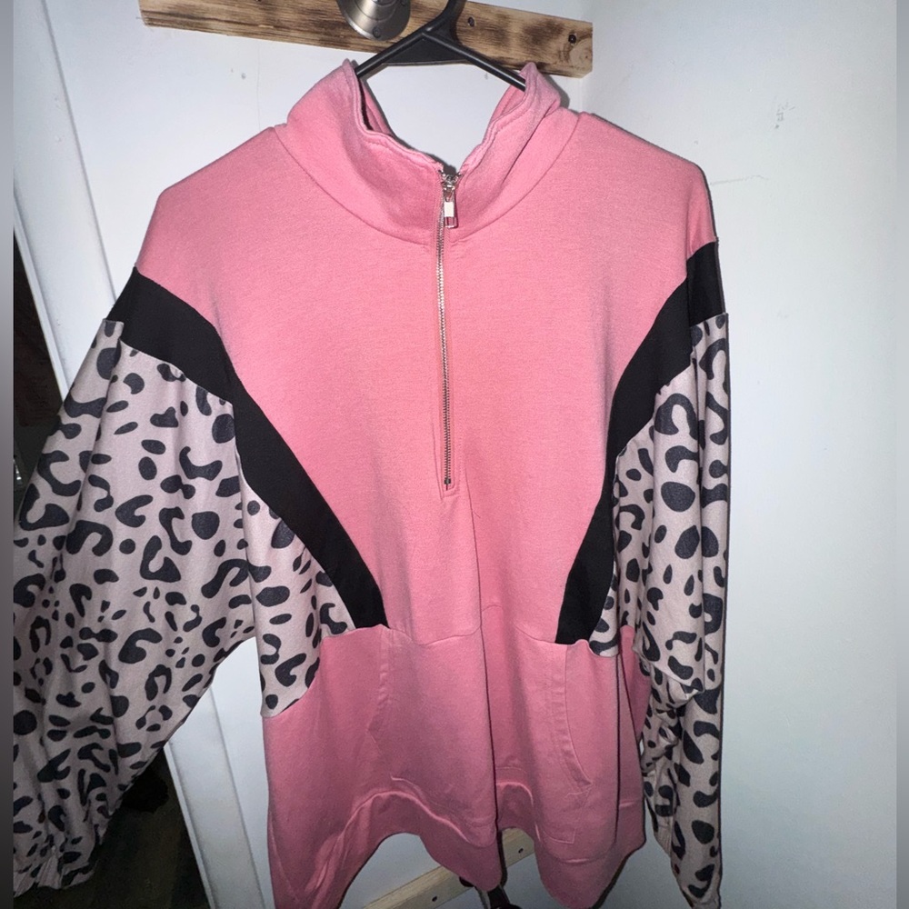 Pink Half Zip